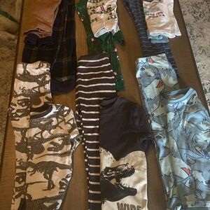 Carter's Black Kids Pajama Sets 6 pairs size 6